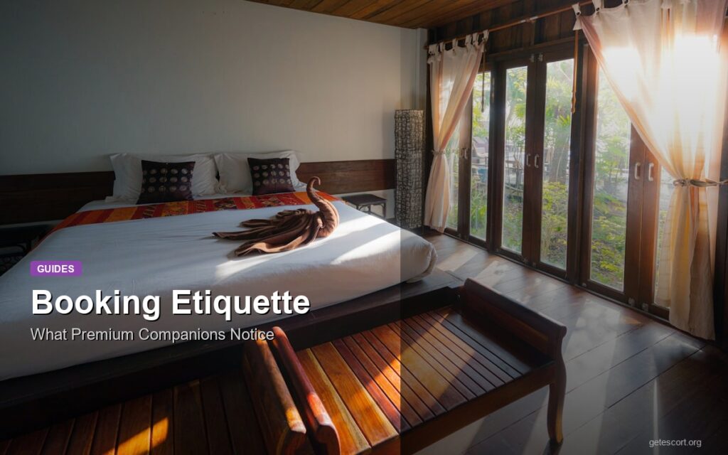 Booking Etiquette